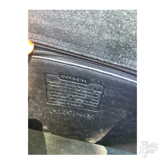 Vintage Black Leather Coach Crossbody Purse - Picture 6 of 6